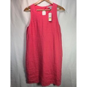 Tommy Bahama 100% Linen Tropical Coral Shift Dress NWT Medium Beach